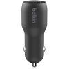 Зарядное устройство Belkin Car Charger (24W) Dual USB-A, USB-A - USB-C, 1m, black (CCE001BT1MBK) изображение 4