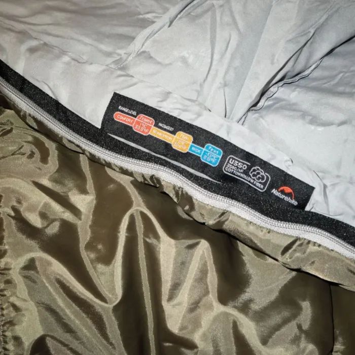 Спальный мешок Naturehike U350 NH20MSD07 Hollow Cotton Right Brown (6927595767221-R) изображение 10