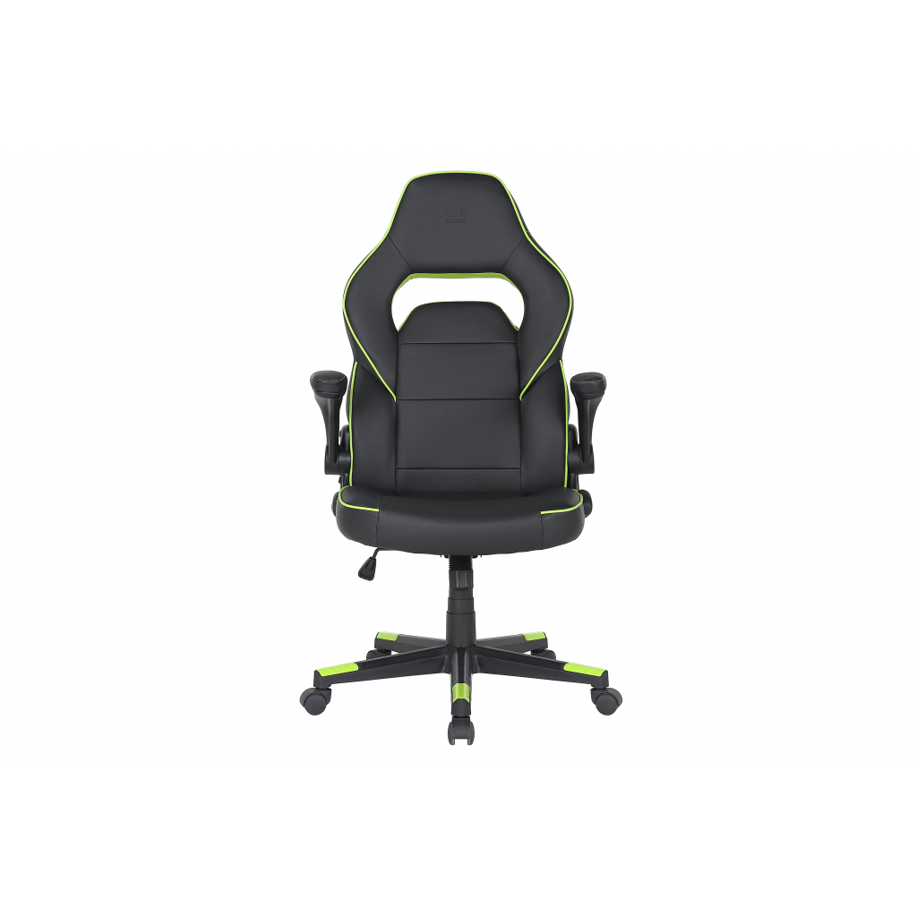 Крісло ігрове 2E GAMING HEBI Black/Green (2E-GC-HEB-BK) зображення 3