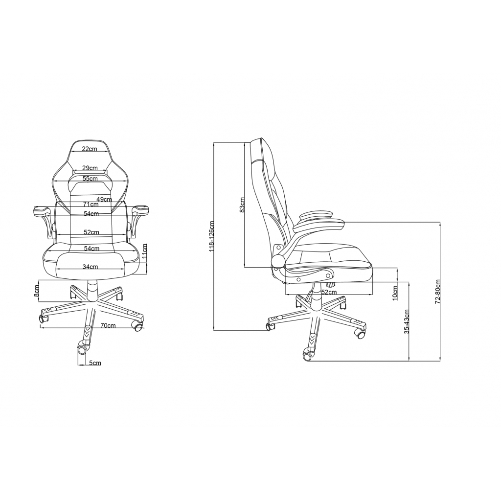 Кресло игровое 2E GAMING HEBI Black/Green (2E-GC-HEB-BK) изображение 7