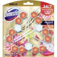 Туалетный блок Domestos Aroma Lux Dahlia Flower & Dragon Fruit 55 г х 3 шт. (8720182068583)