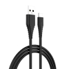 Зарядний пристрій ColorWay 1USB AUTO ID 2A (10W) black + cable Type C (CW-CHS012CC-BK) зображення 2