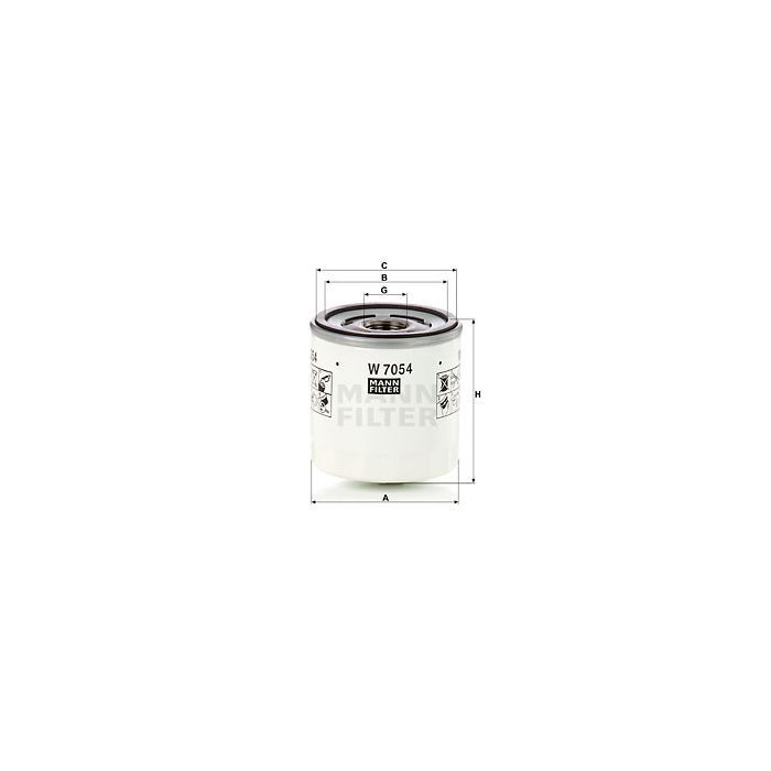 Фильтр масляный Mann W7054