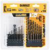Набор сверл DeWALT по металлу Black&Gold HSS-G, 19 шт, кейс Tough Case (DT70728) изображение 2