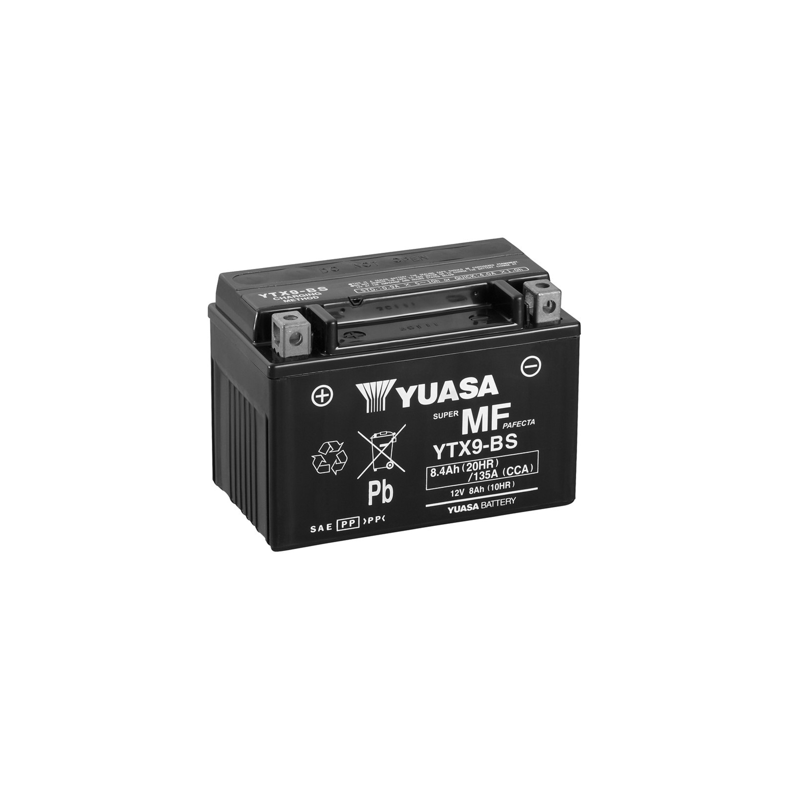 Аккумулятор автомобильный Yuasa 12V 8Ah MF VRLA Battery (YTX9-BS)