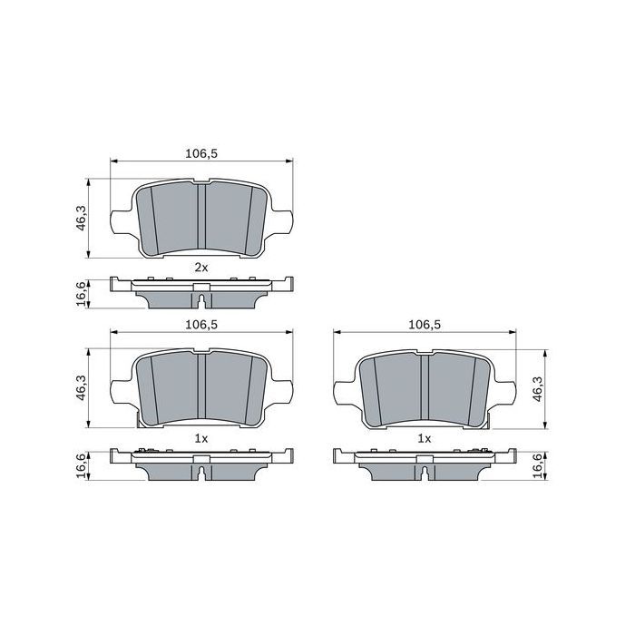 Гальмівні колодки Bosch 0 986 424 839
