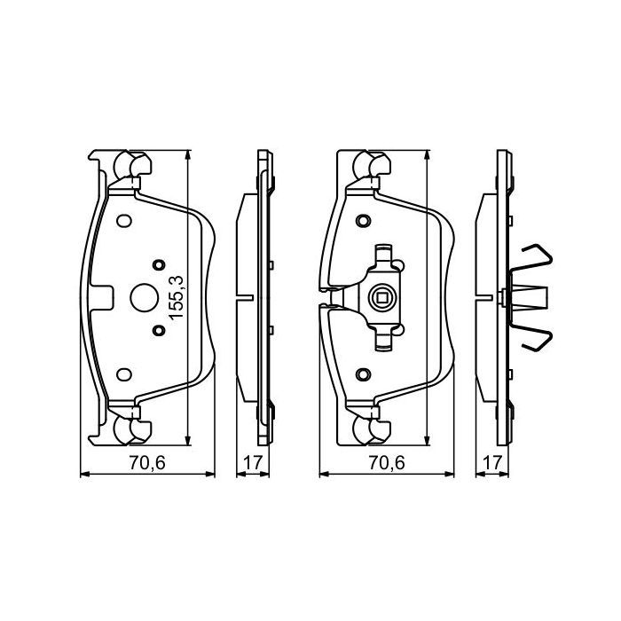 Гальмівні колодки Bosch 0 986 494 696 зображення 5