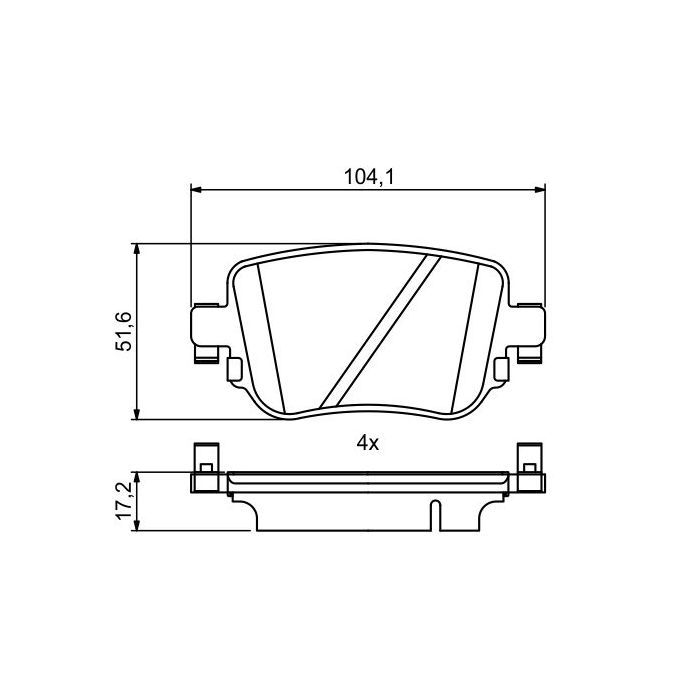 Гальмівні колодки Bosch 0986494797