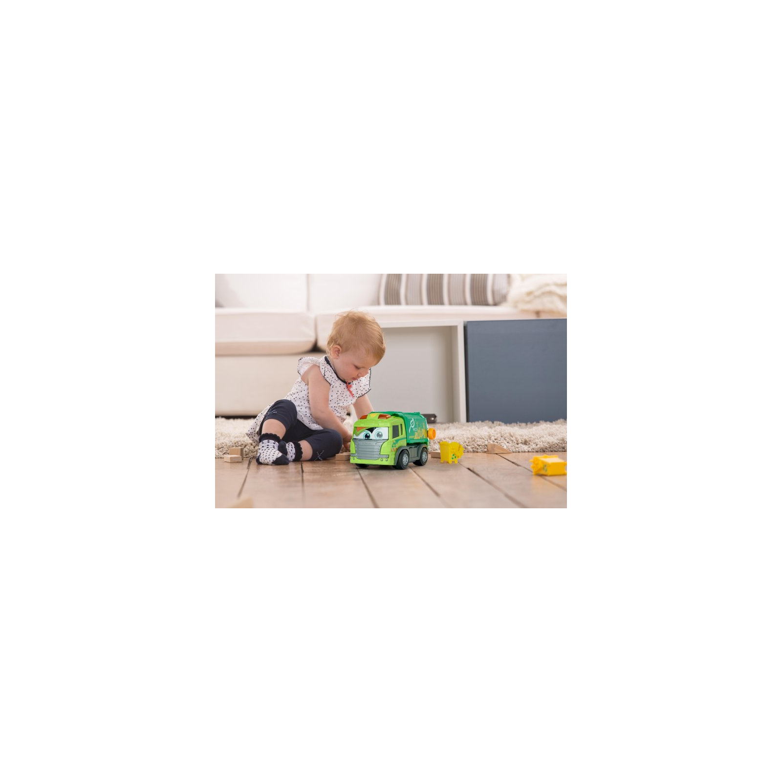 Спецтехніка Dickie Toys Сміттєвоз АВС "Сканія. Гері" з контейнером, зі звук. та світл. ефектами, 25 см (4114004) зображення 8
