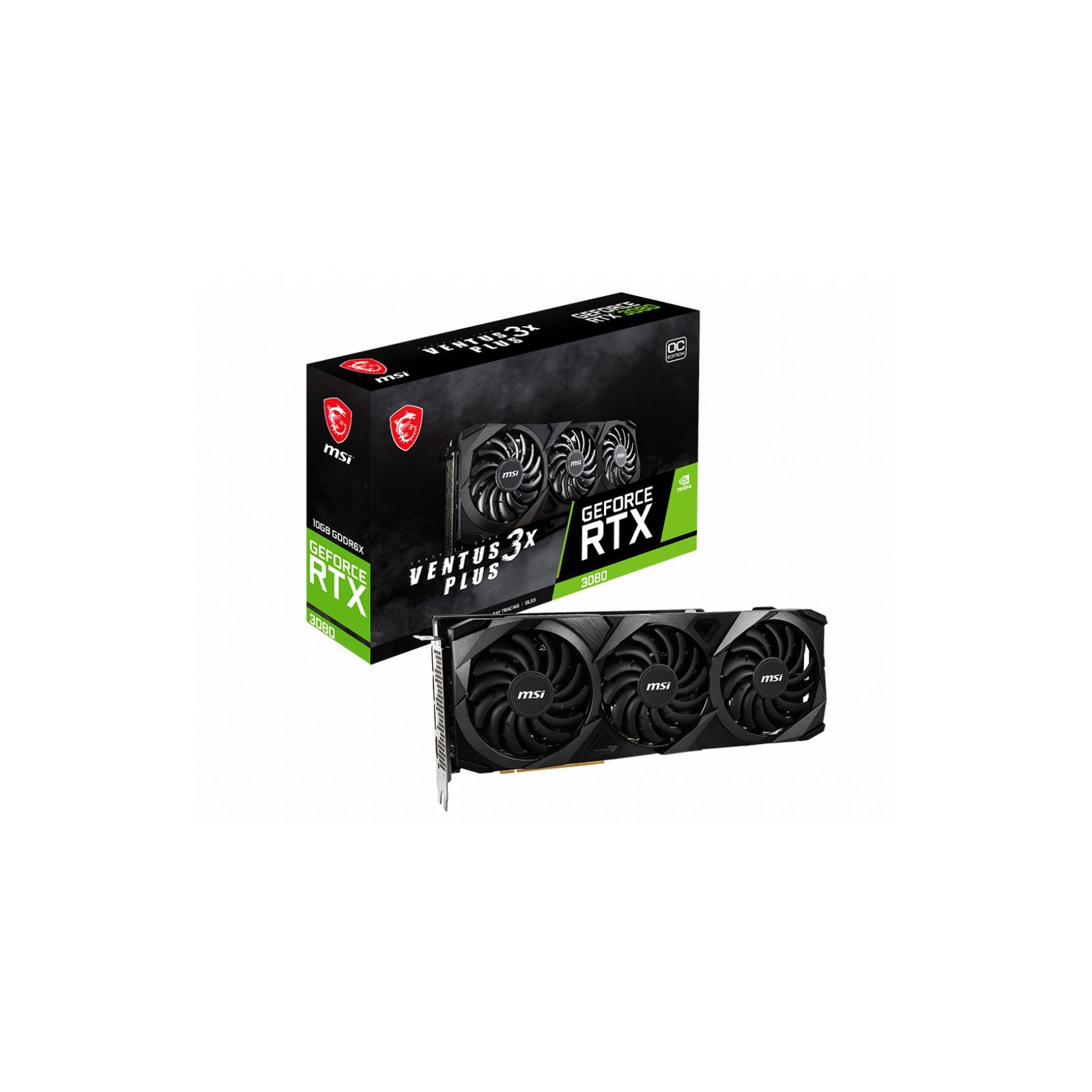 ᐈ Купить видеокарту MSI GeForce RTX3080 10Gb VENTUS 3X PLUS OC