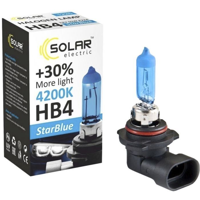 Автолампа SOLAR HB4 12V 55W P22d StarBlue 4200K (1226) изображение 2