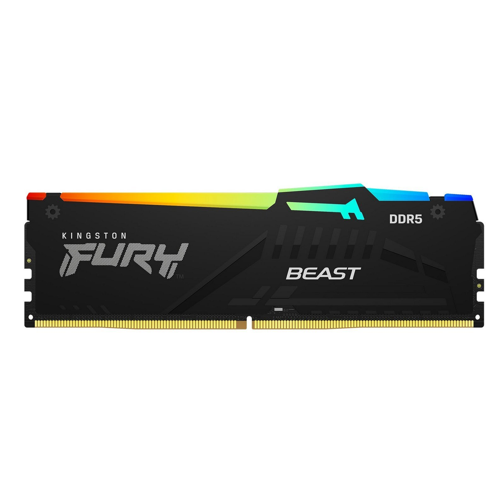 Модуль пам'яті для комп'ютера DDR5 16GB 4800 MHz FURY Beast RGB Kingston Fury (ex.HyperX) (KF548C38BBA-16)