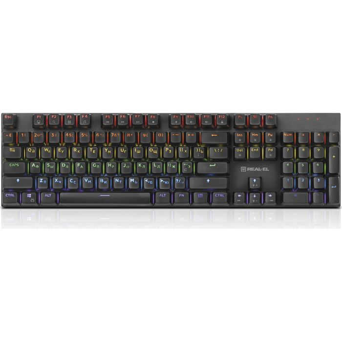 Клавіатура REAL-EL M 13 USB Grey (EL123100045) зображення 2