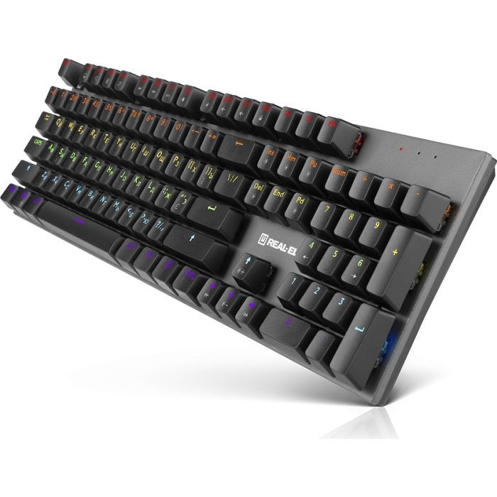 Клавіатура REAL-EL M 13 USB Grey (EL123100045) зображення 5