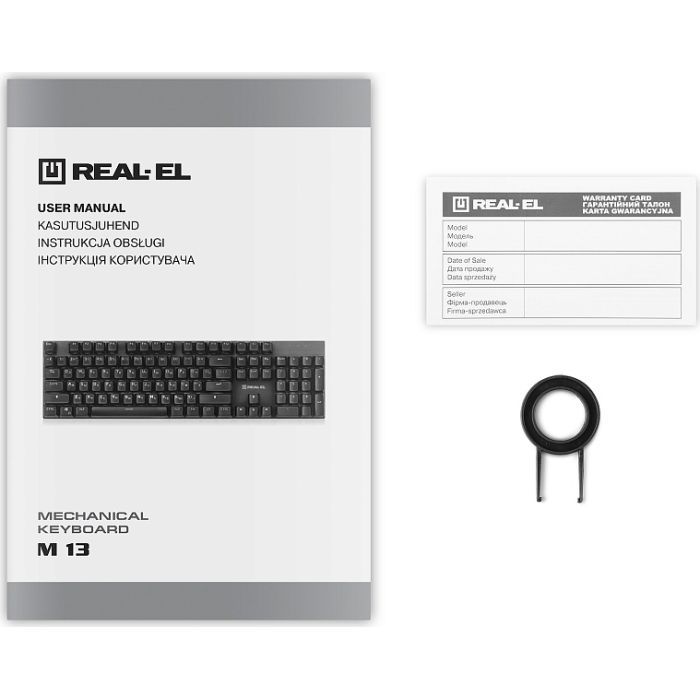 Клавіатура REAL-EL M 13 USB Grey (EL123100045) зображення 9