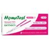 Тест на вагітність HomeTest смужка для ранньої діагностики 2 шт. (7640162329651)