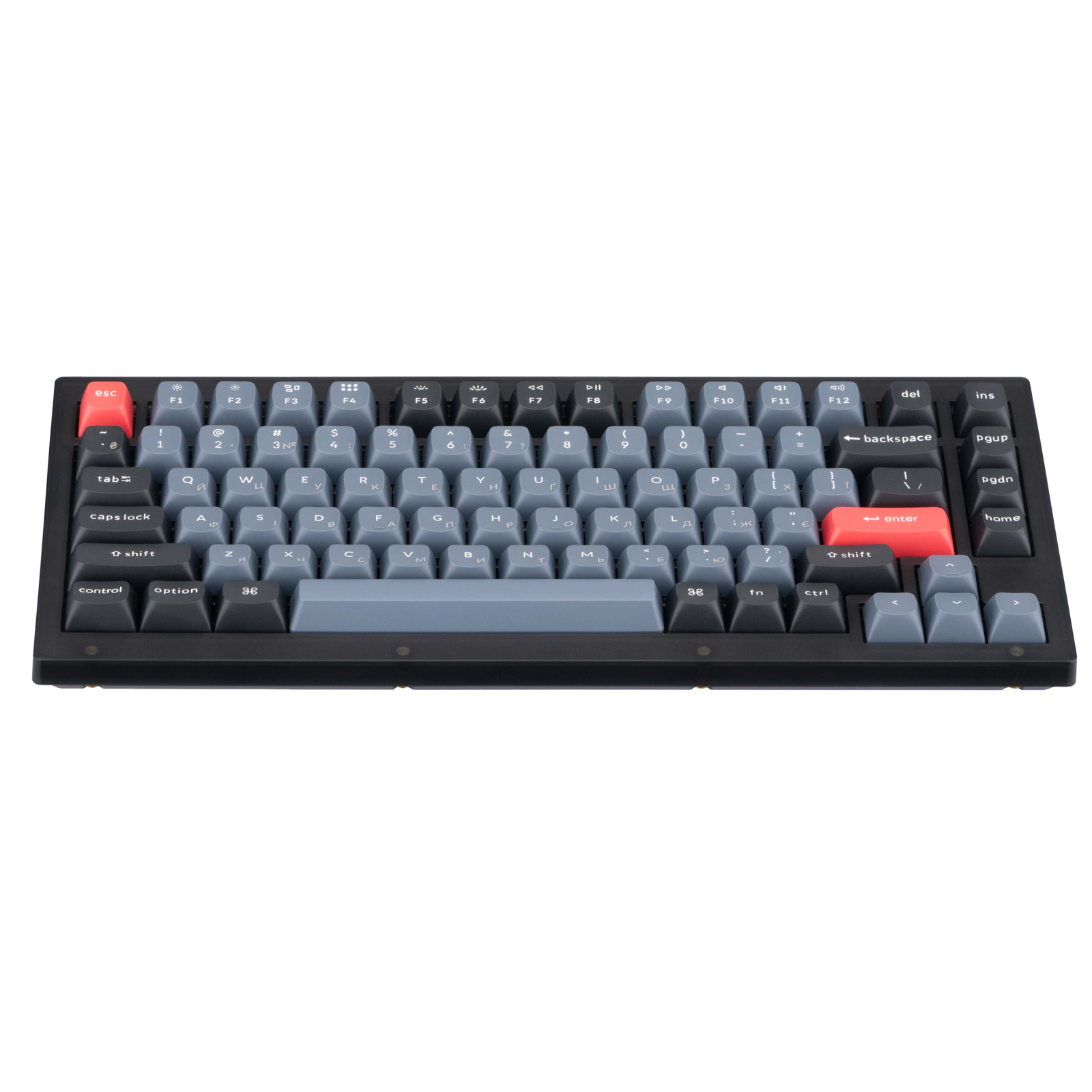 Клавіатура Keychron V1 84 Key QMK Gateron G PRO Brown Hot-Swap RGB Frosted Black (V1A3_KEYCHRON) зображення 4