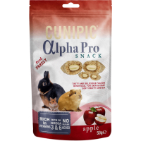 Ласощі для гризунів Cunipic Alpha Pro яблучні подушечки з кремовою начинкою 50 г (8437013149617)
