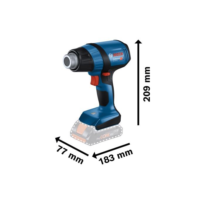 Строительный фен Bosch GHG 18V-50 PROFESSIONAL (без АКБ и ЗУ) (0.601.2A6.500) изображение 7