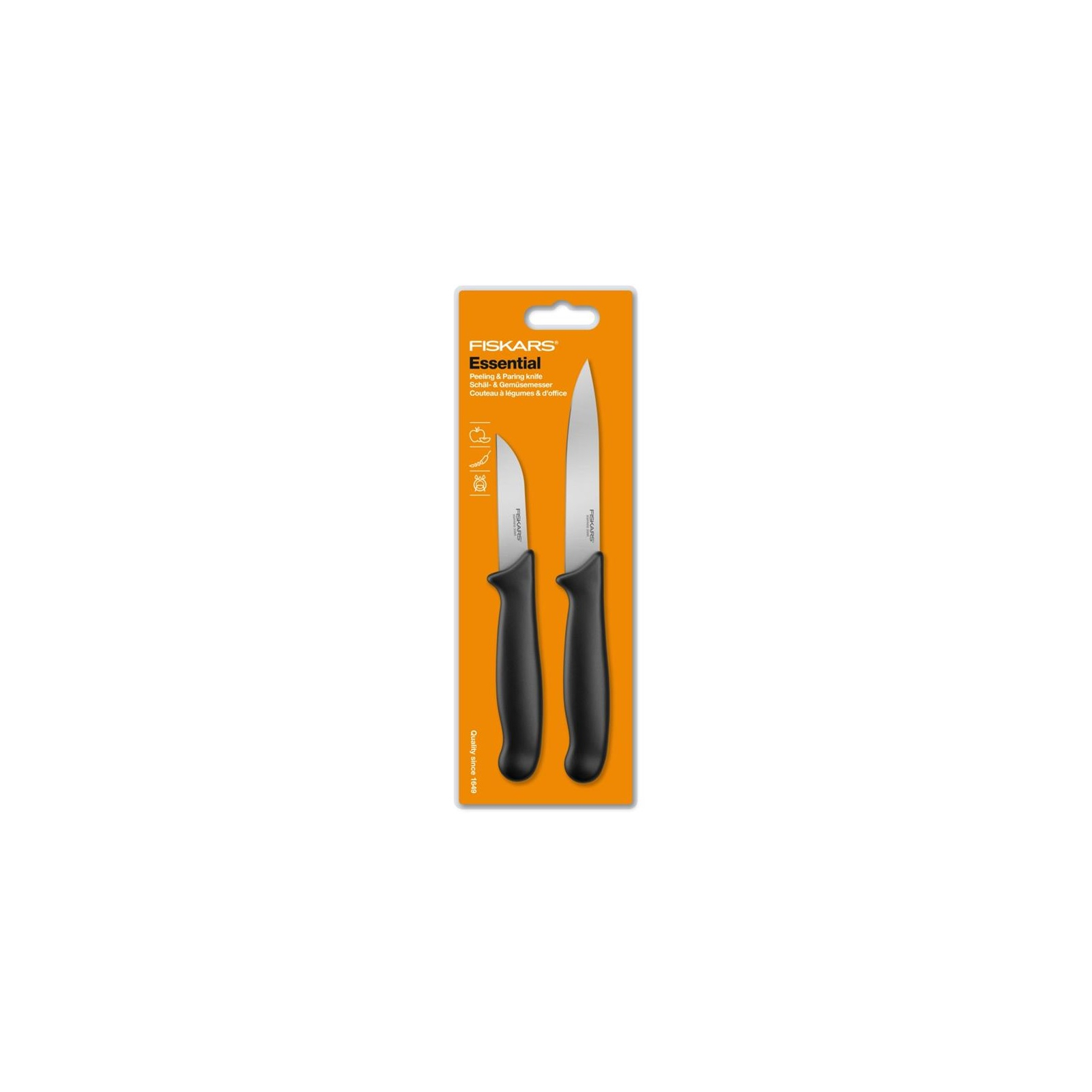 Набор ножей Fiskars Essential Small 2шт (1051834)