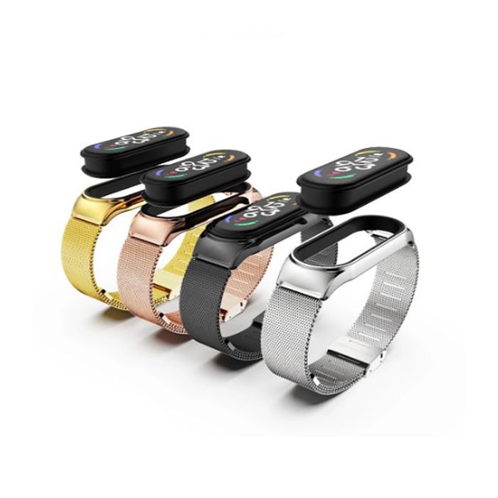 Ремешок для фитнес браслета BeCover Metal для Xiaomi Mi Smart Band 7 Gold (707495) изображение 2