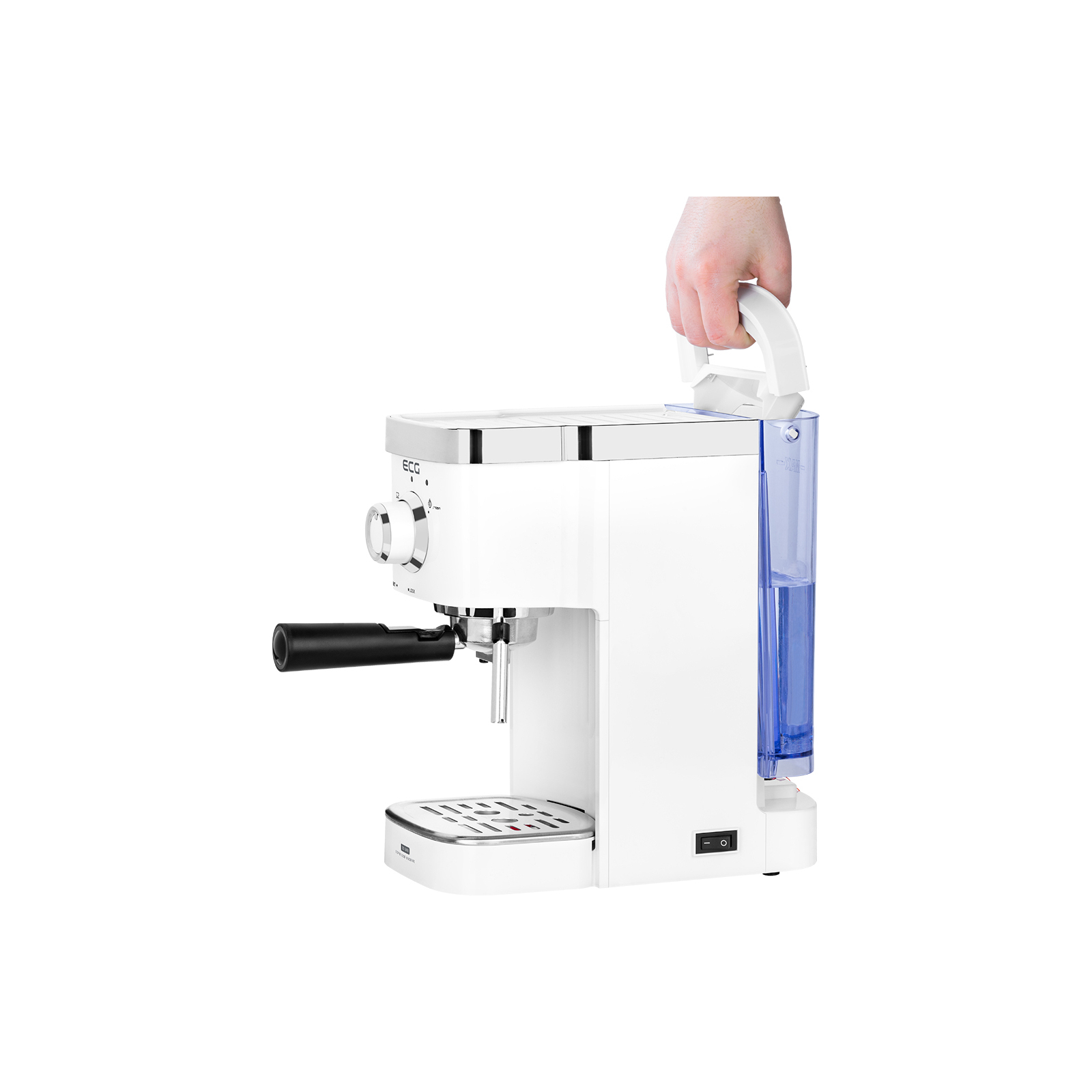 Рожковая кофеварка эспрессо ECG ESP 20301 White (ESP20301 White) изображение 11