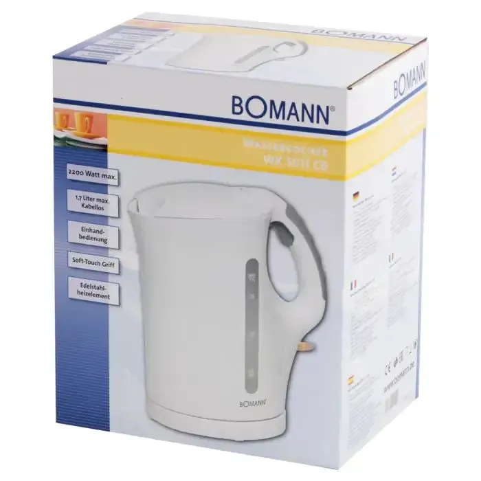 Електрочайник Bomann WK 5011 CB white (WK5011CB white) зображення 3
