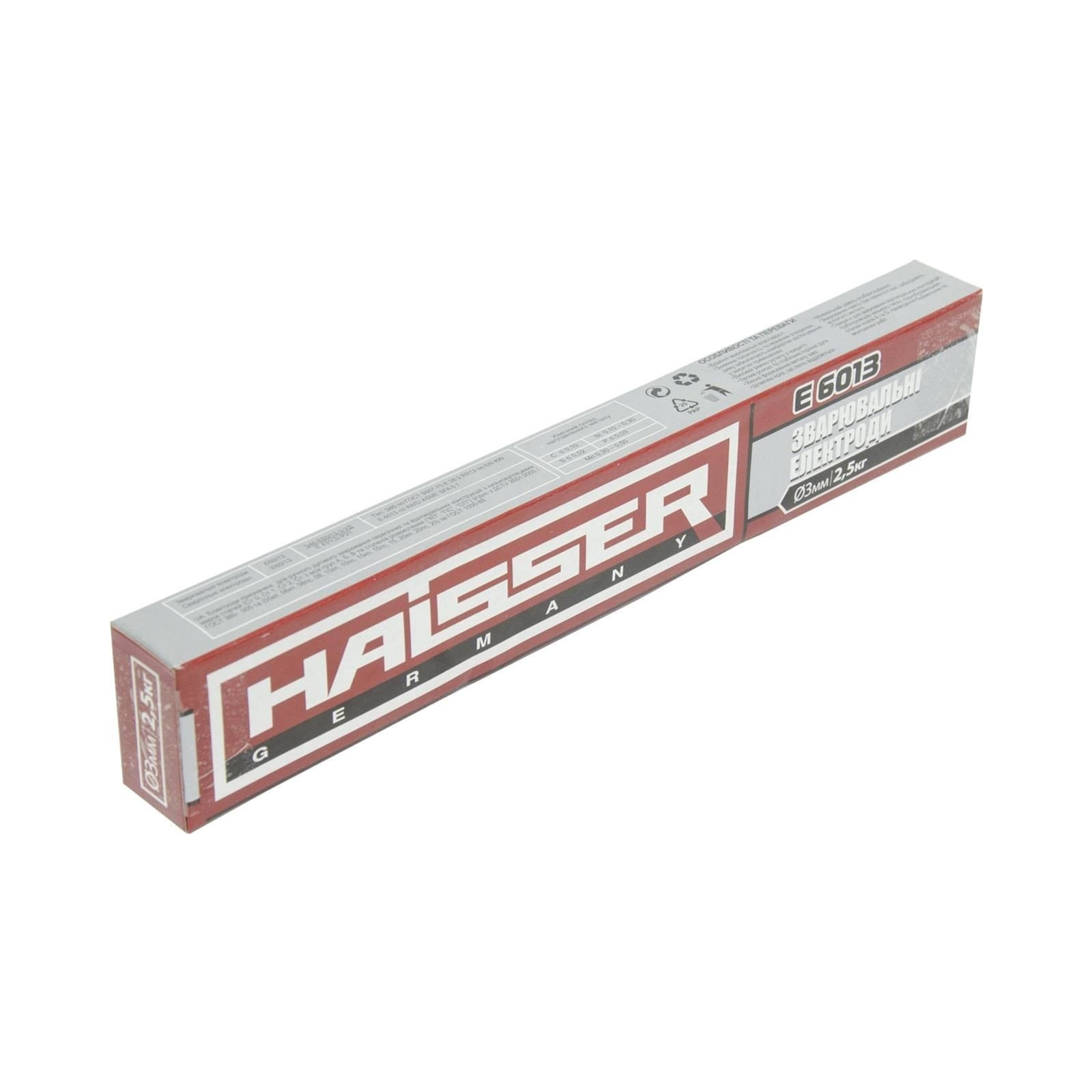 Электроды HAISSER E 6013, 3.0мм, 5кг (63817)