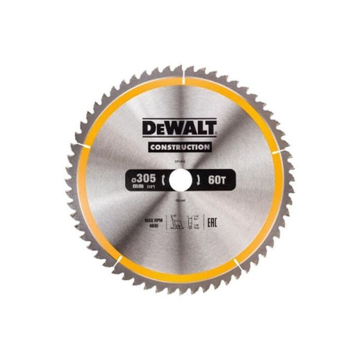 Диск пильный DeWALT СONSTRUCTION ,305 х 30 мм, 60 z, АТВ, 5 град (DT1960)