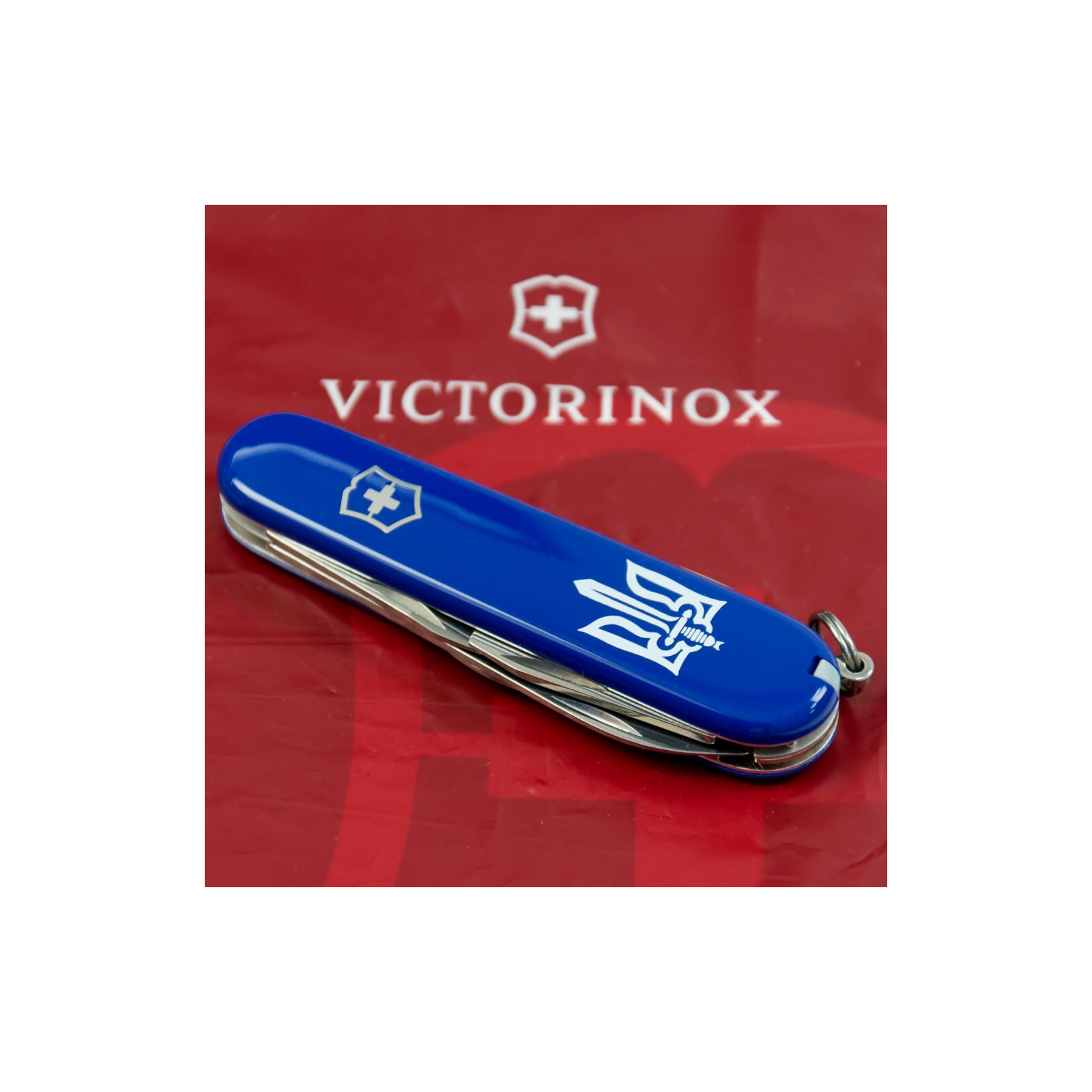 Нож Victorinox Spartan Ukraine Blue "Тризуб ОУН білий" (1.3603.2_T0300u) изображение 2
