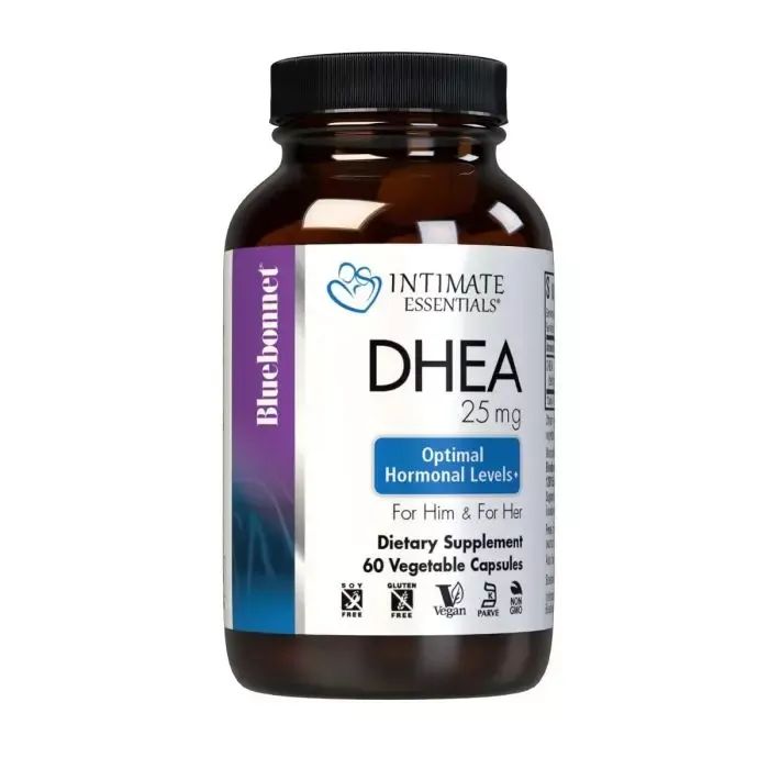 Вітамінно-мінеральний комплекс Bluebonnet Nutrition Дегідроепіандростерон, 25 мг, Intimate Essenitals, DHEA, 60 вегетарі (BLB4016) зображення 2