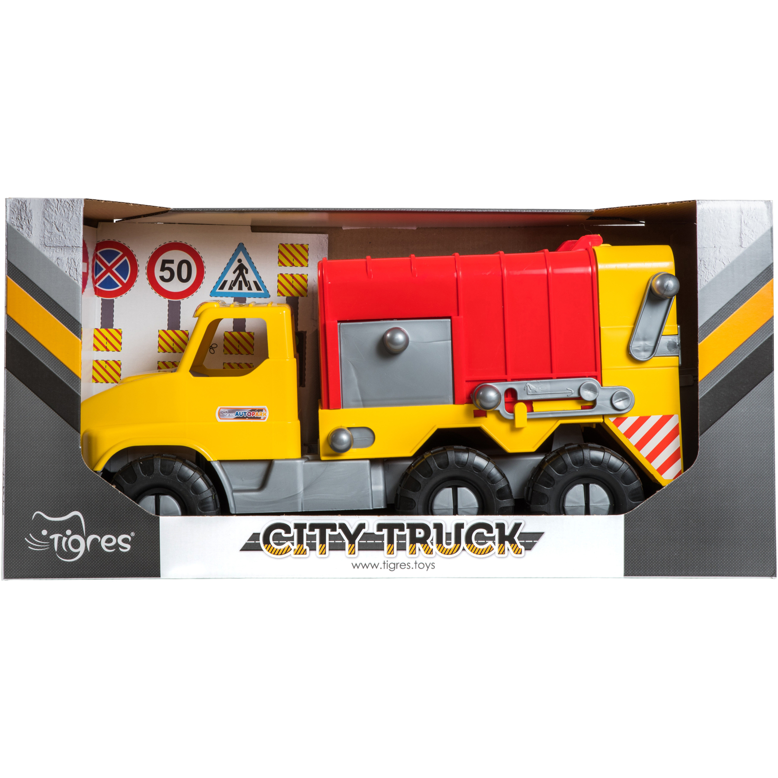 Спецтехніка Tigres Авто "City Truck" сміттєвоз в коробці (39369) зображення 3