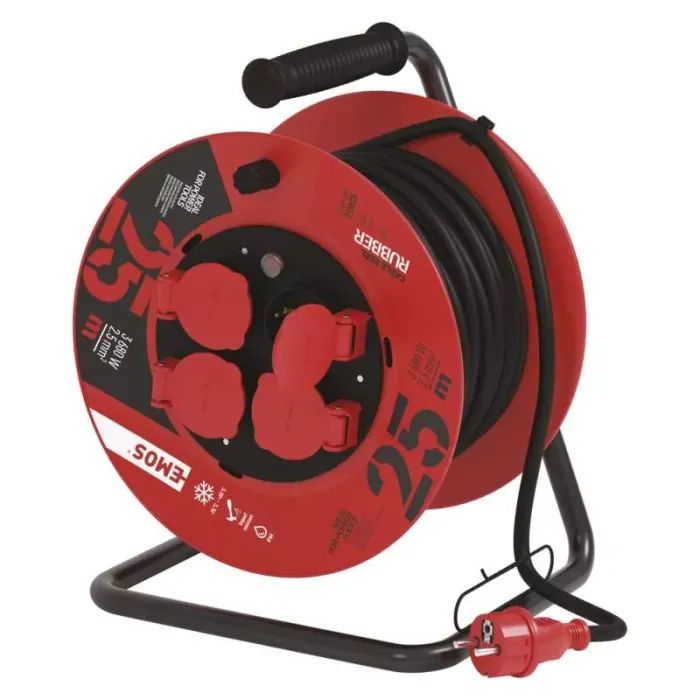 Мережевий подовжувач EMOS P19625, 25m, 2.5mm2 (P19625) зображення 2