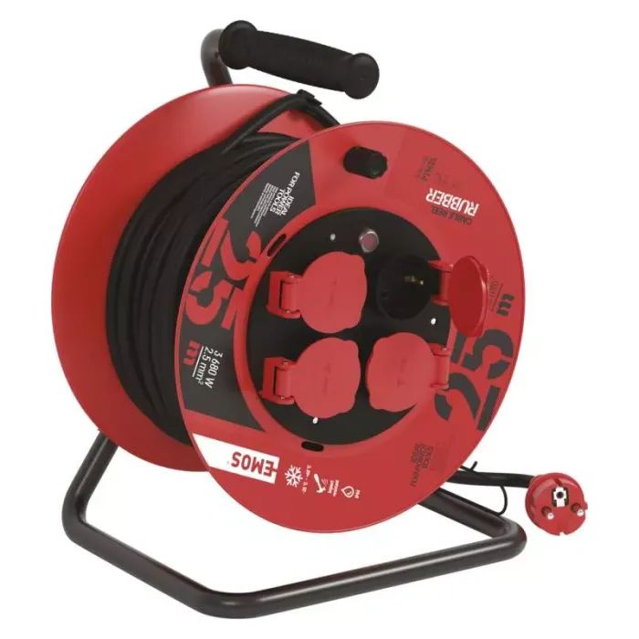 Мережевий подовжувач EMOS P19625, 25m, 2.5mm2 (P19625) зображення 3