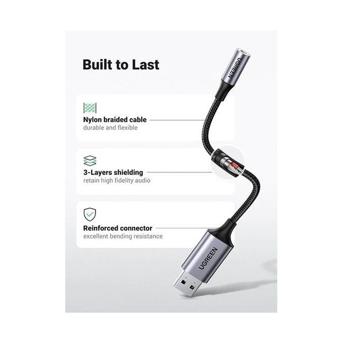 Звукова плата Ugreen CM477 black (30757) зображення 5