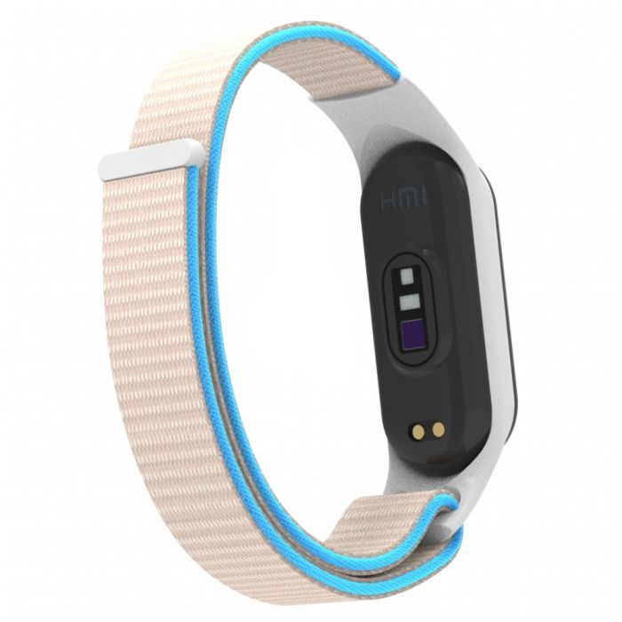 Ремінець до фітнес браслета Armorstandart нейлоновий для Xiaomi Mi Band 7/6/5/4 White/Red (ARM67846) зображення 2