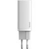 Зарядное устройство Baseus 2xUSB 65W GaN (USB-C+USB-A) white (CCGAN2L-B02) изображение 2