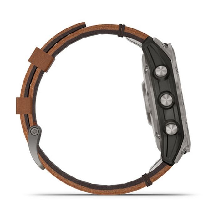 Смарт-годинник Garmin fenix 7 Pro Saph Solar, Ti w/Chestnut Lthr Band, Excl, GPS (010-02777-30) зображення 4