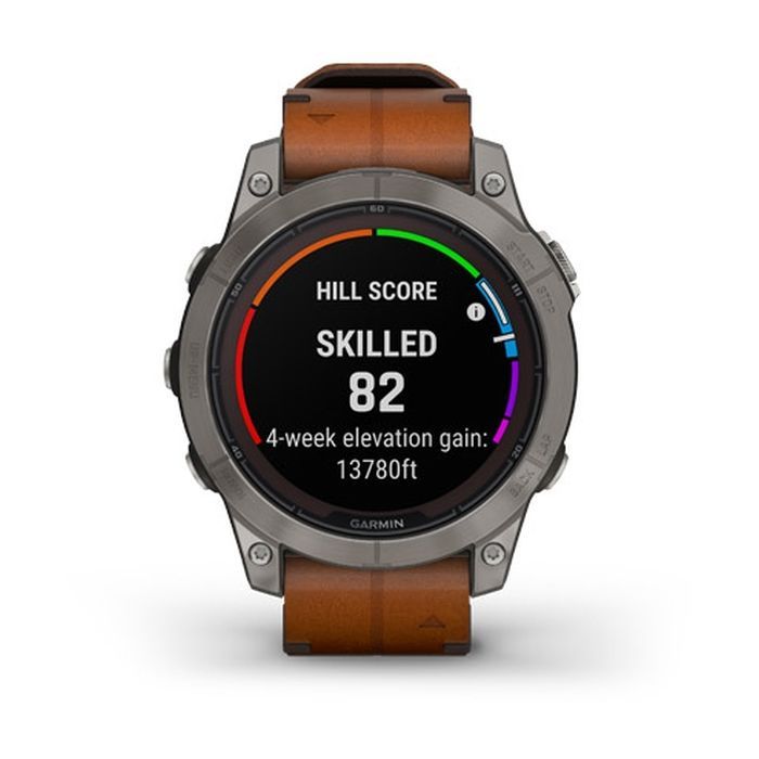 Смарт-годинник Garmin fenix 7 Pro Saph Solar, Ti w/Chestnut Lthr Band, Excl, GPS (010-02777-30) зображення 7