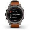Смарт-годинник Garmin fenix 7 Pro Saph Solar, Ti w/Chestnut Lthr Band, Excl, GPS (010-02777-30) зображення 8