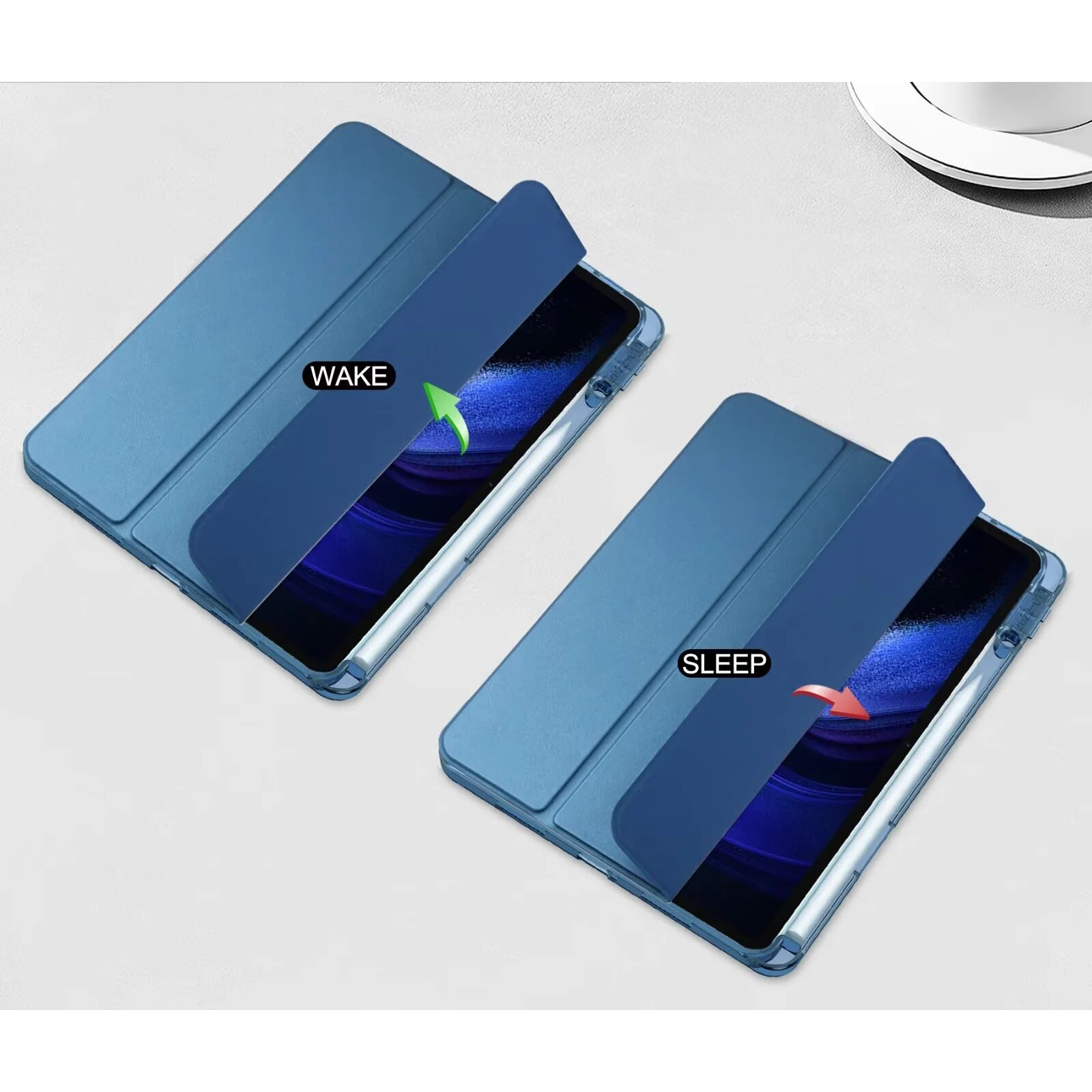 Чехол для планшета BeCover TPU Edge stylus mount Xiaomi Mi Pad 6 / 6 Pro 11" Blue (709559) изображение 5