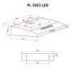 Витяжка кухонна Perfelli PL 5002 BL LED зображення 10
