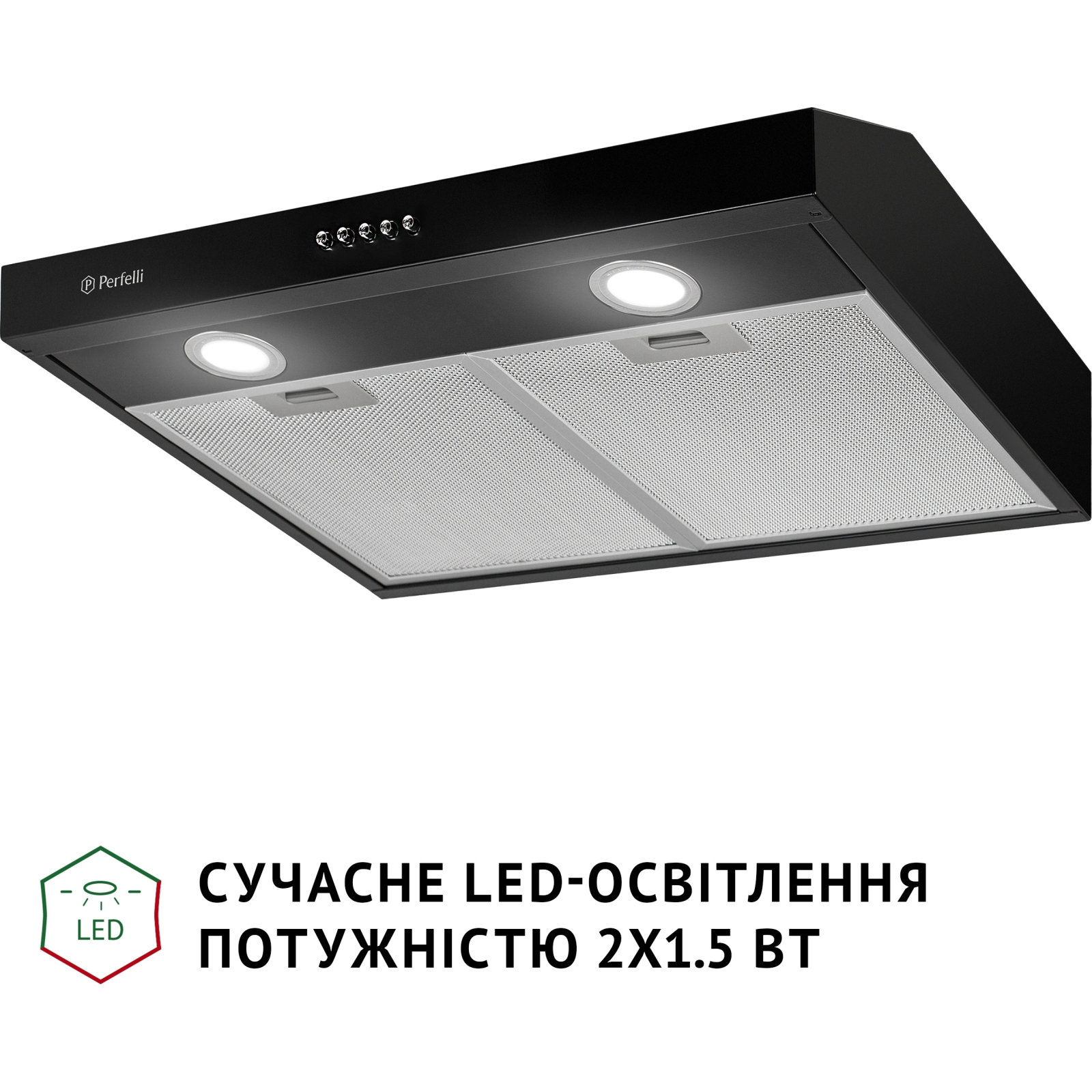 Вытяжка кухонная Perfelli PL 5002 I LED изображение 4
