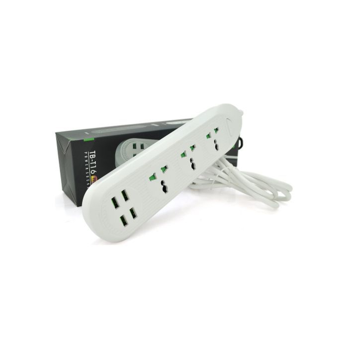 Мережевий фільтр живлення Voltronic TВ-Т16, 4роз, 3*USB White (ТВ-Т16-White) зображення 3