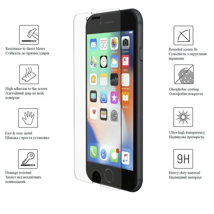 Скло захисне Drobak Apple iPhone 14 Pro (505058) (505058) зображення 4