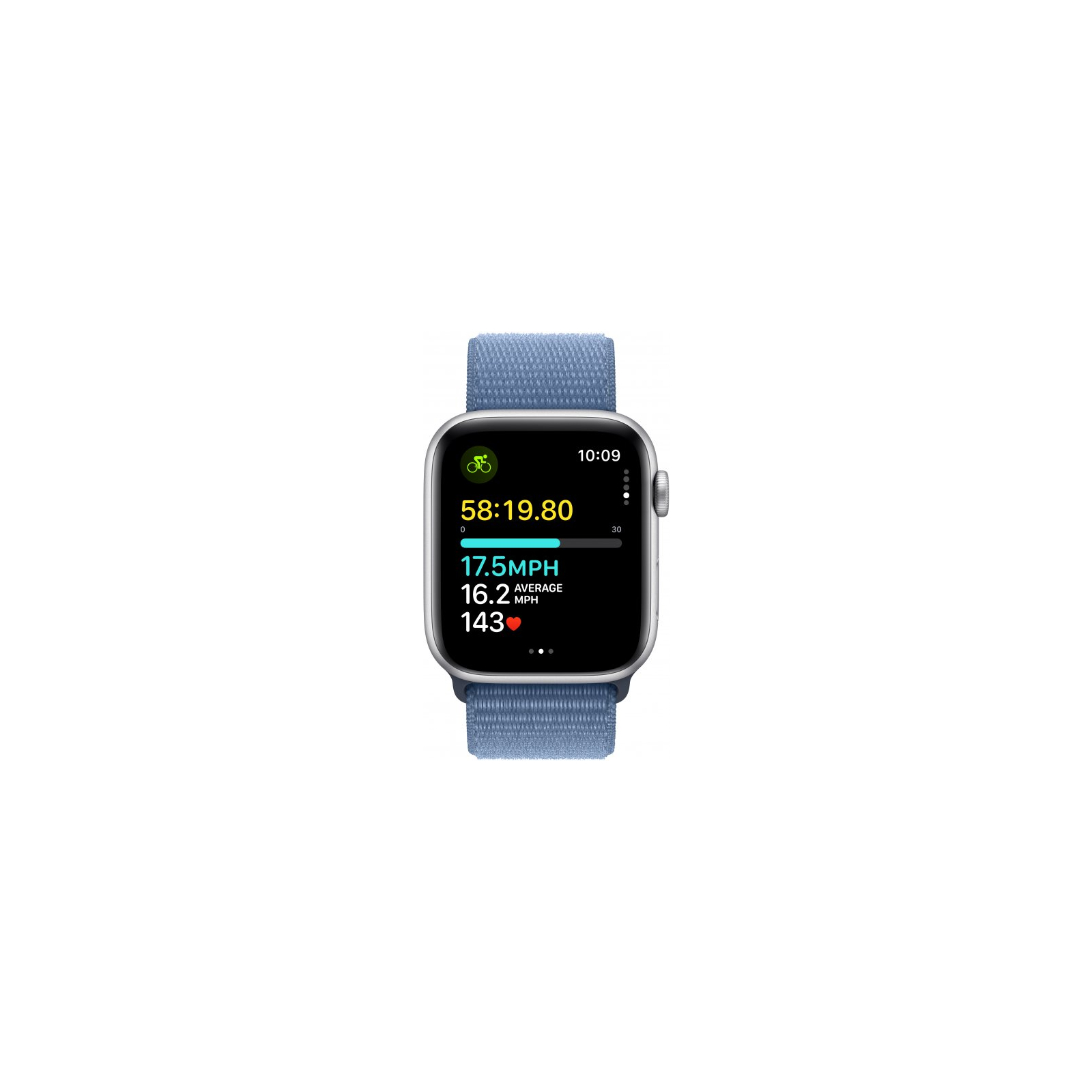 Смарт-часы Apple Watch SE 2023 GPS 44mm Silver Aluminium Case with Winter Blue Sport Loop (MREF3QP/A) изображение 6