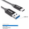 Дата кабель USB 3.0 AM to Type-C 1.0m 2.4A Choetech (AC0007) изображение 2