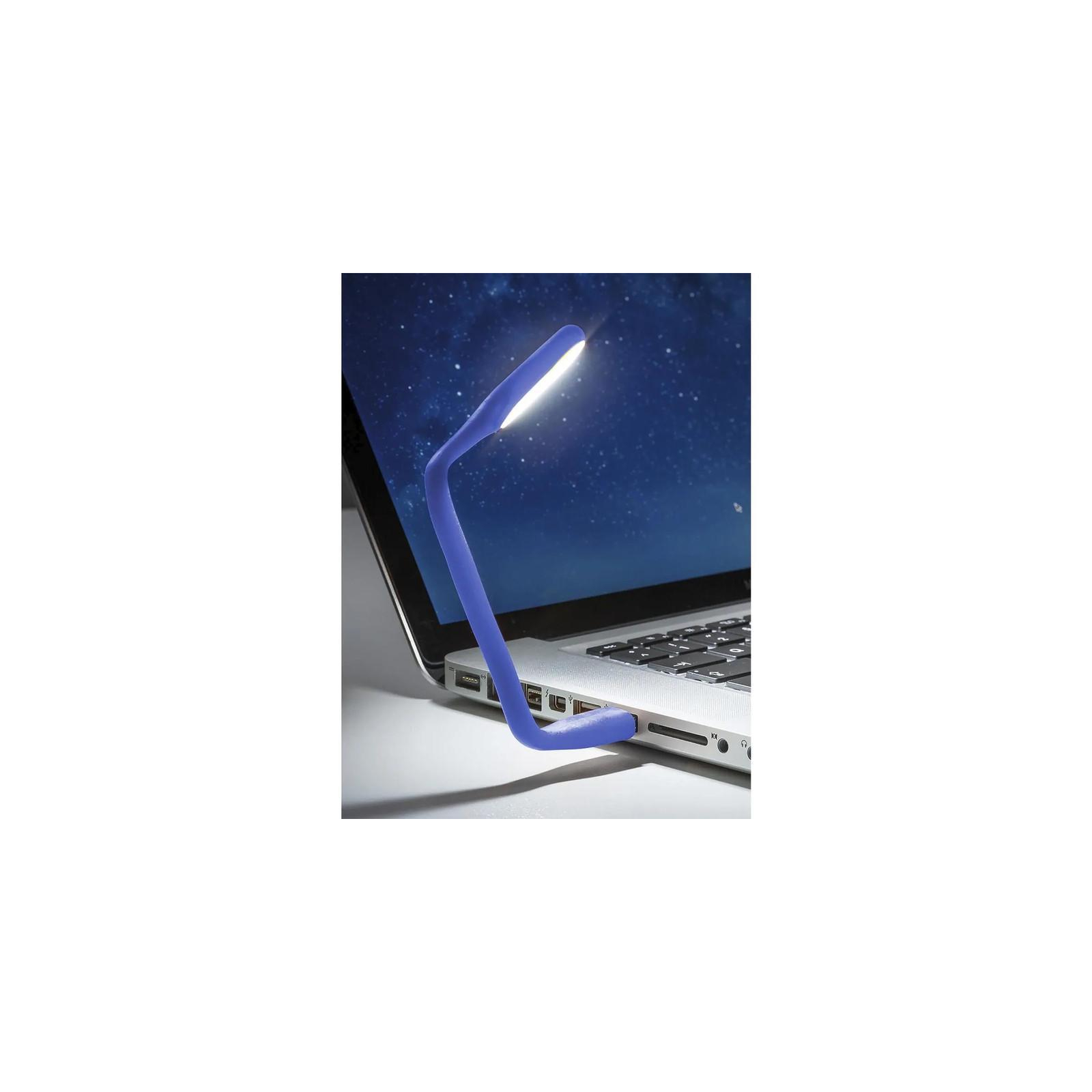 Лампа USB Optima LED, гнучка, синій (UL-001-BLU) зображення 3