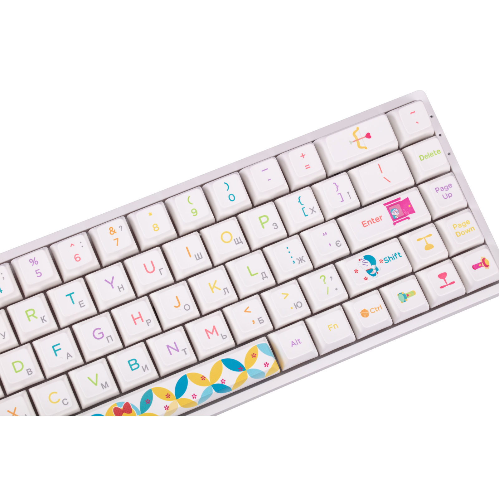 Клавіатура Akko 3068B Doraemon Rainbow 68Key CS Jelly Pink UA RGB White (6925758617383) зображення 5