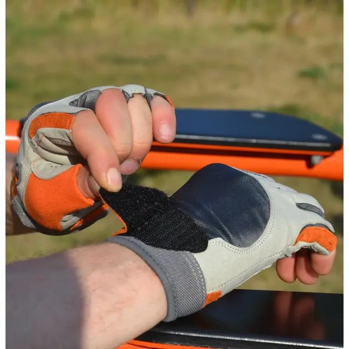 Перчатки для фитнеса MadMax MFG-850 Crazy Grey/Orange XXL (MFG-850_XXL) изображение 10